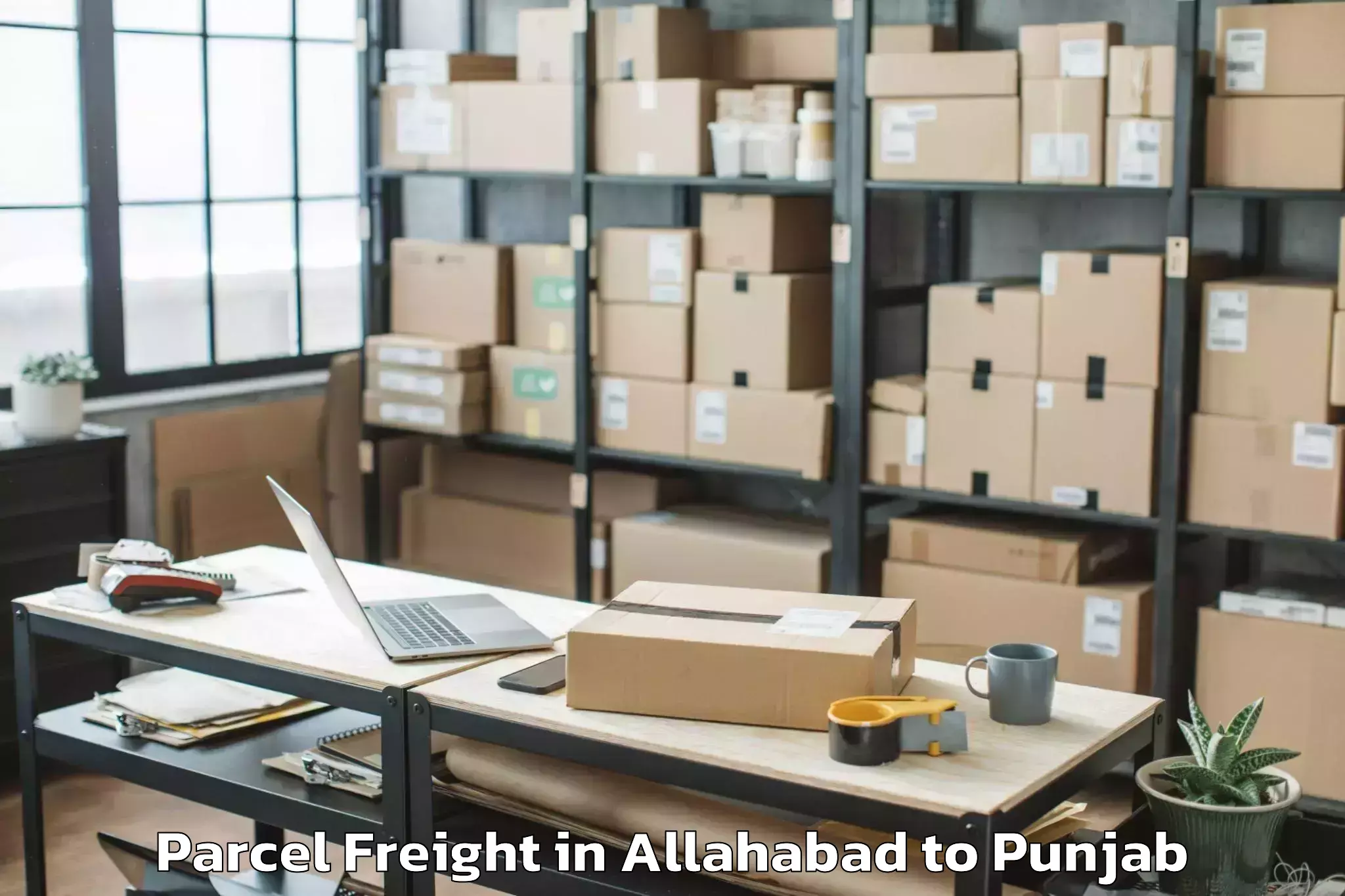 Top Allahabad to Talwandi Bhai Parcel Freight Available